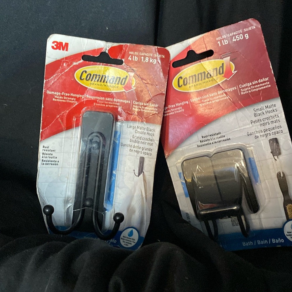 New in the box command hooks set of two 2 packages